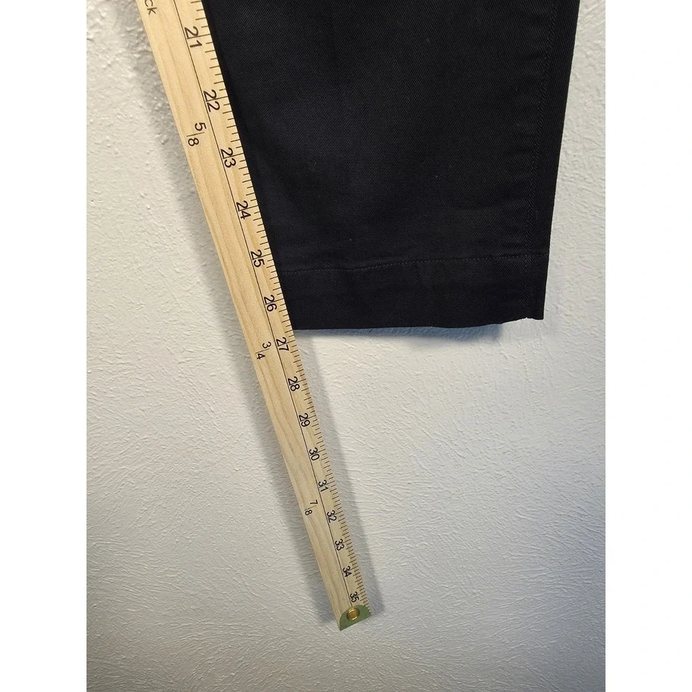 Polo Ralph Lauren Cropped Slim Fit Twill Chino Pant Black Women's Size 2 NWOT